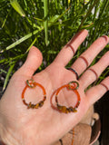 Parure avec ambre et l’œil de tigre
